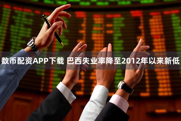 数币配资APP下载 巴西失业率降至2012年以来新低